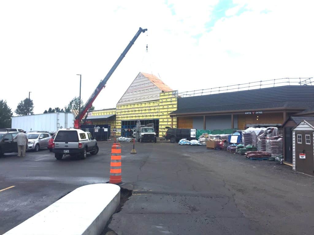 Canadian Tire: les travaux avancent à vive allure!