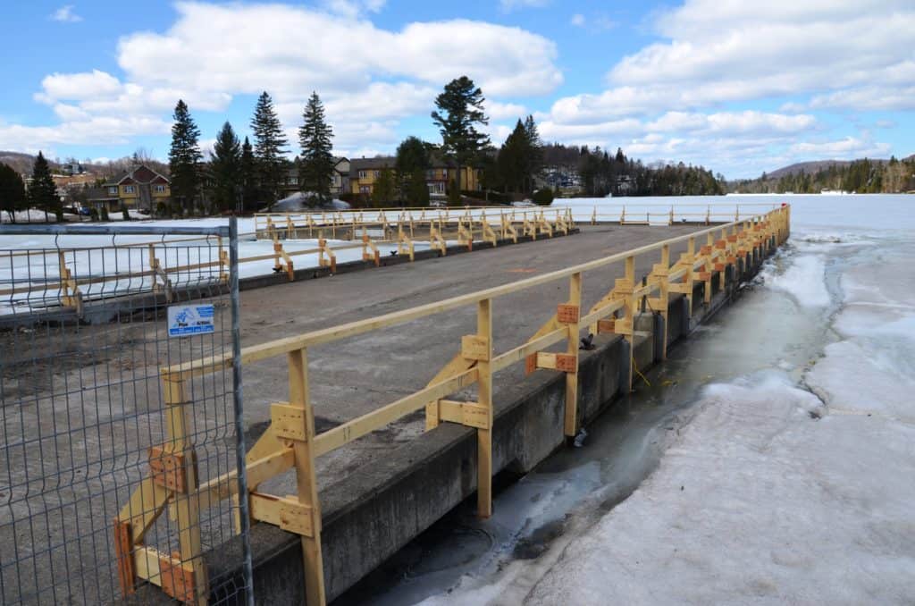 Les travaux sont suspendus au quai Alouette