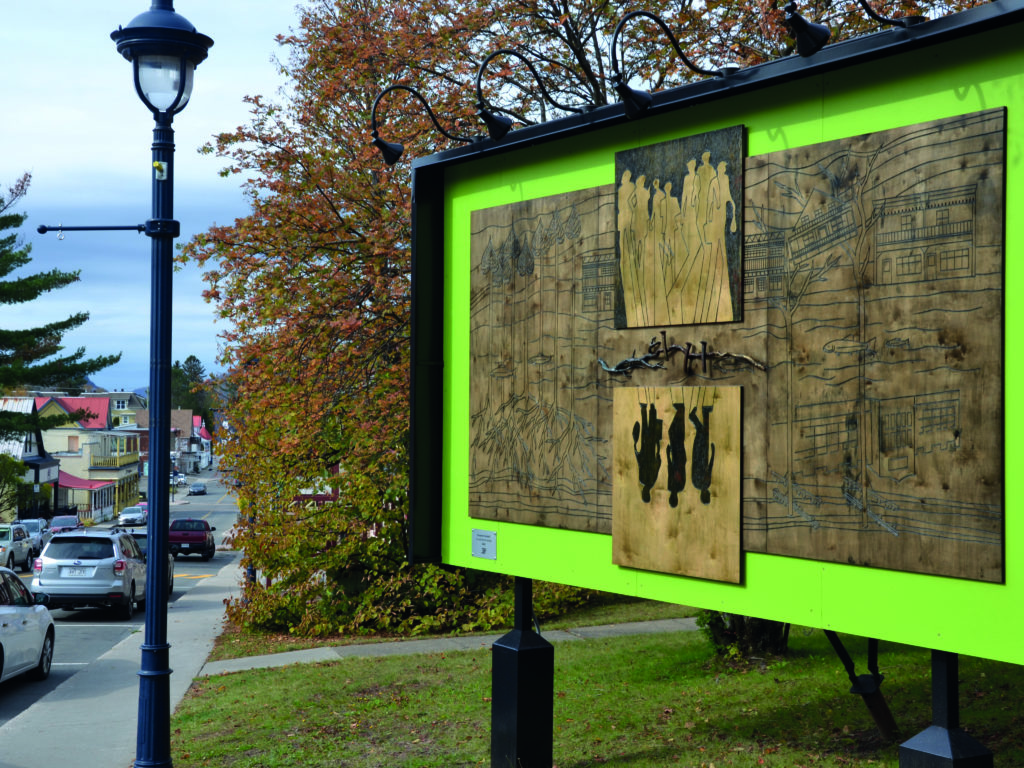 Une nouvelle œuvre d’art public en plein centre-ville à Ste-Agathe