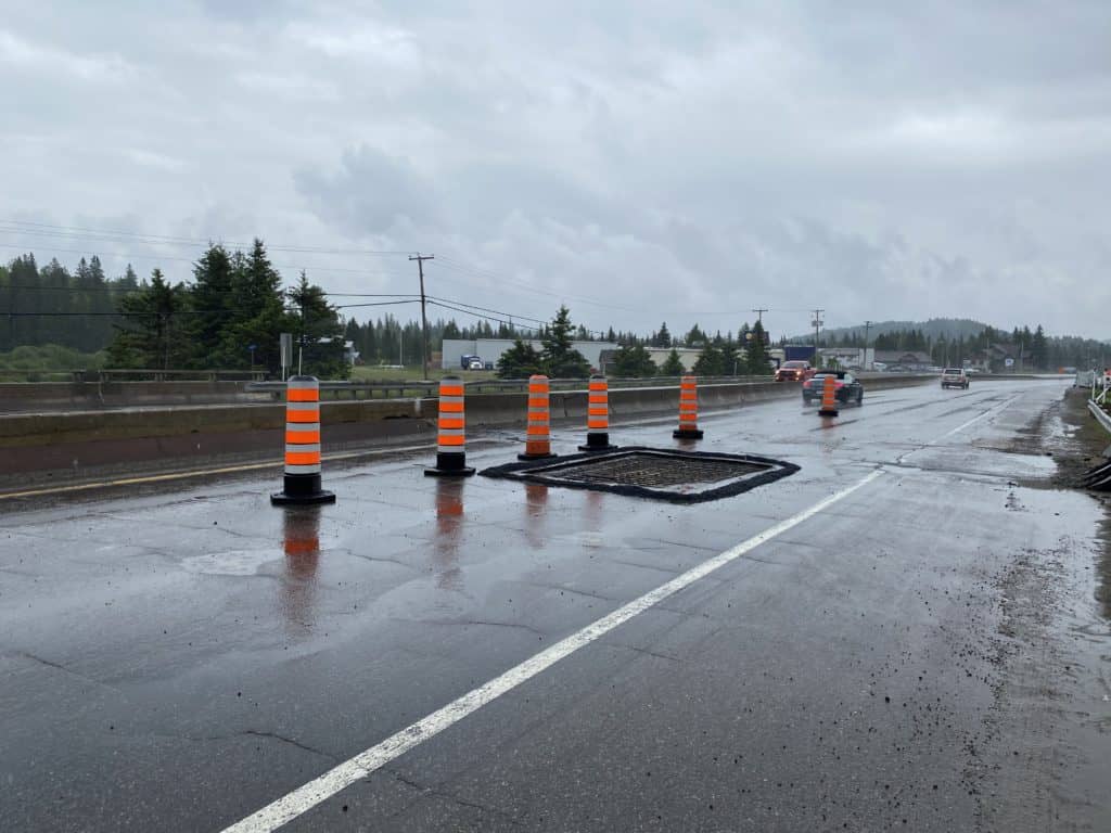 Réouverture de la voie fermée sur la route 117 sud à Ste-Agathe