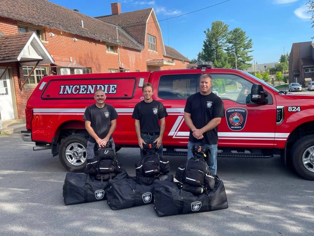 Trois pompiers d’ici à la rescousse en Colombie-Britannique