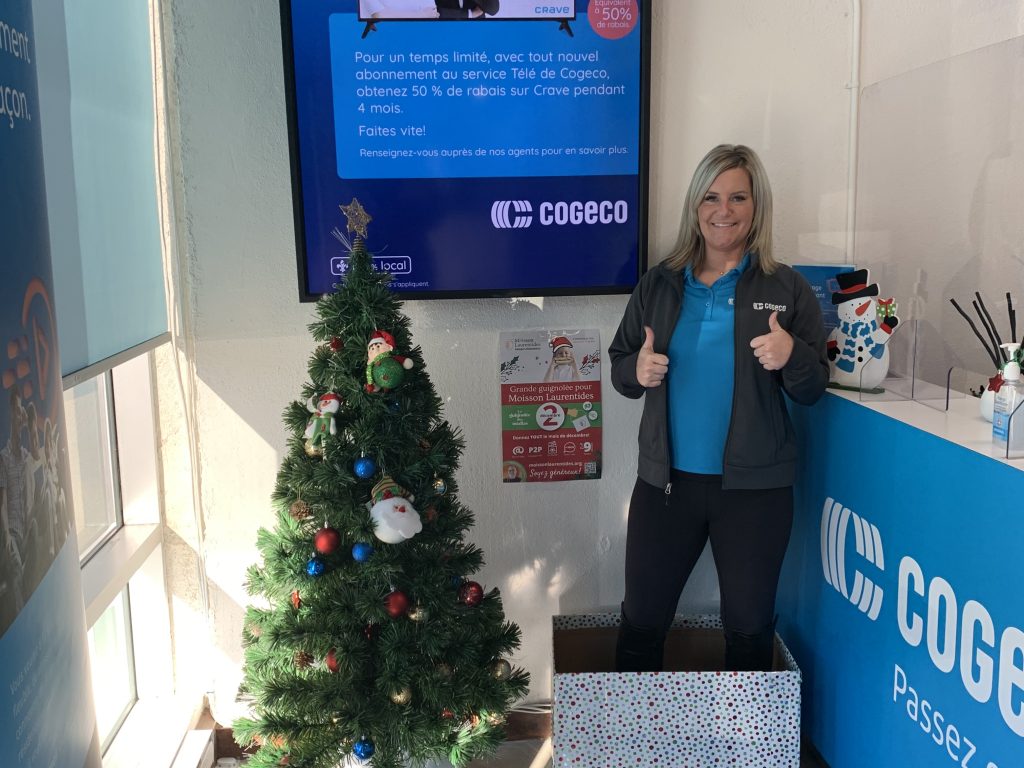 Cogeco amasse 78 kg de denrées pour la Guignolée des médias dans les Laurentides