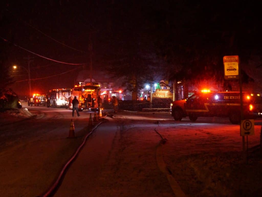 Incendie à l’Auberge du Vieux Foyer