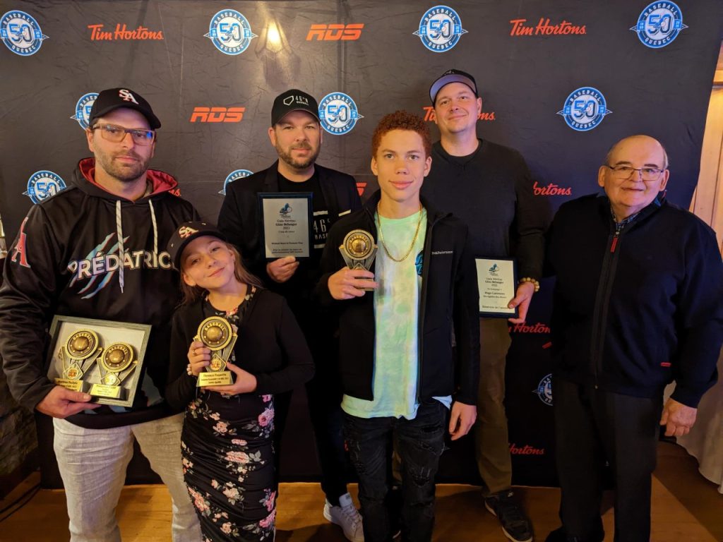 Des ambassadeurs du baseball à Sainte-Agathe honorés par Baseball Québec