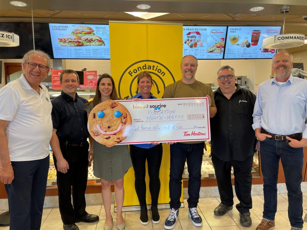 24 Tim Hortons des Laurentides s’unissent pour la Fondation Martin-Matte