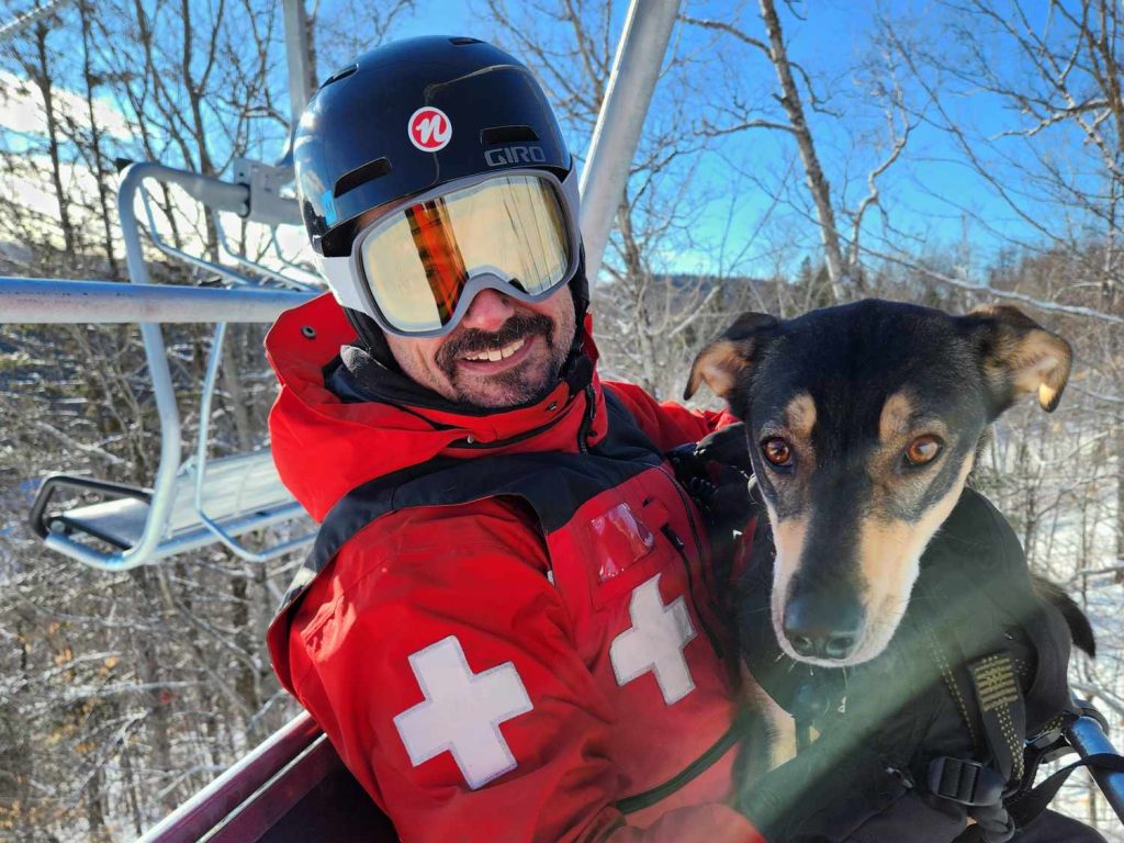 Une bénévole à 4 pattes à Belle Neige