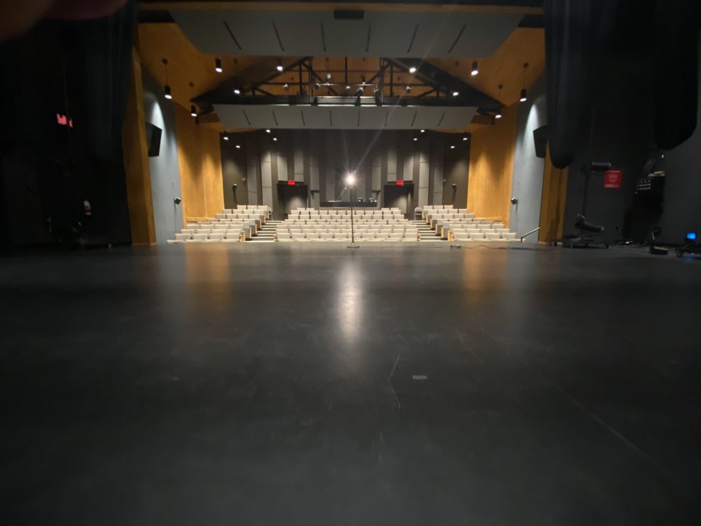 Une salle de spectcale vue de la scène