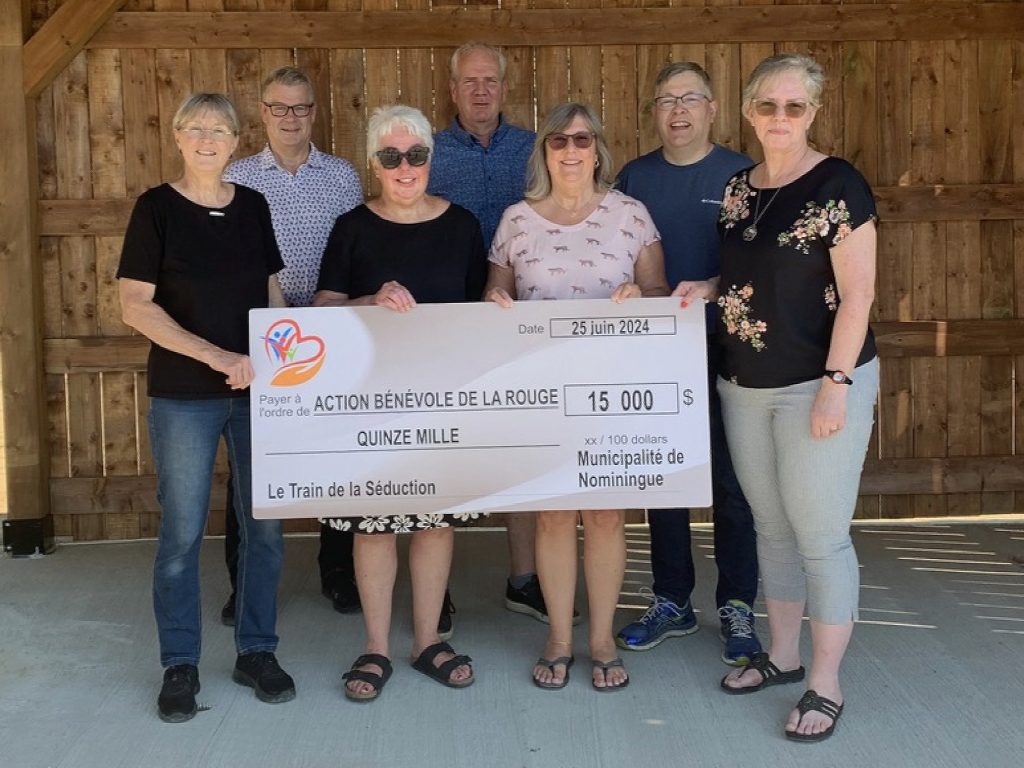 Nominingue donne 15 000 $ au Train de la séduction