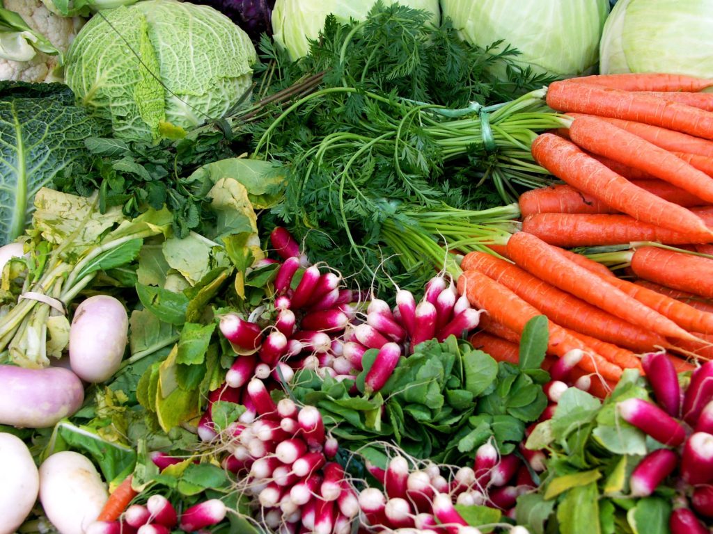 Des produits frais dans les marchés publics de chez nous