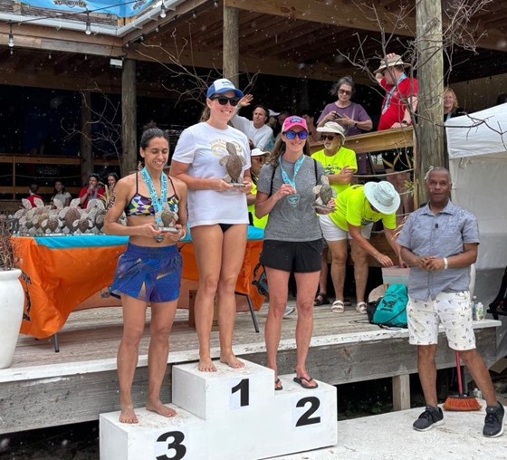 Stéphanie Deschamps s’illustre dans la mer des Caraïbes