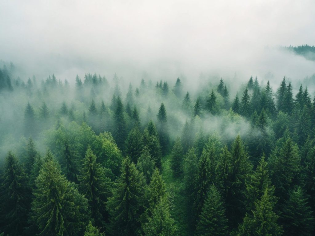 Une forêt qui fera l’objet d’arrosage aérien en 2025 afin de freiner l’épidémie de la tordeuse des bourgeons de l’épinette (TBE).
(Photo Adobe Stock)